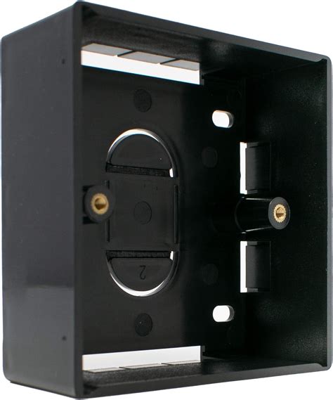 black surface mount electrical box|black surface mounted back box.